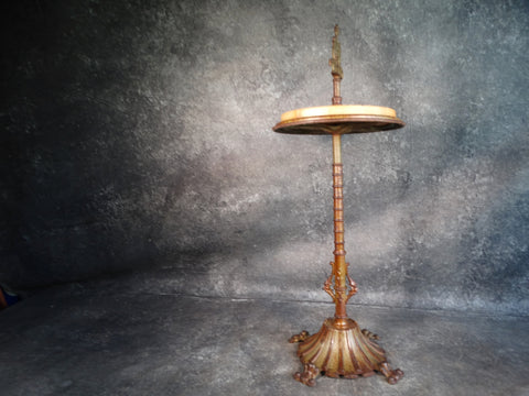 Rembrandt Lamp Company Cast Iron & Onyx Occasional Table c1920s F2263