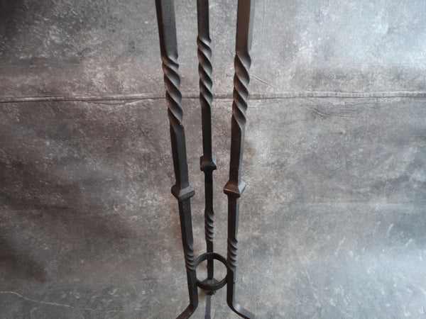 Spanish Revival Wrought Iron Plant Stand circa 1920 F2306