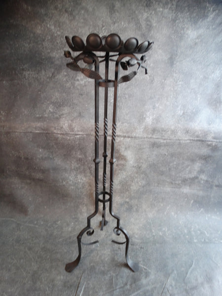 Spanish Revival Wrought Iron Plant Stand circa 1920 F2306