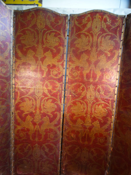 Spanish Leather Screen, 4 Panels F2328