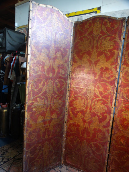 Spanish Leather Screen, 4 Panels F2328