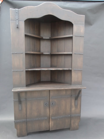 Monterey Classic Old Wood Corner Cabinet 1929 F2361