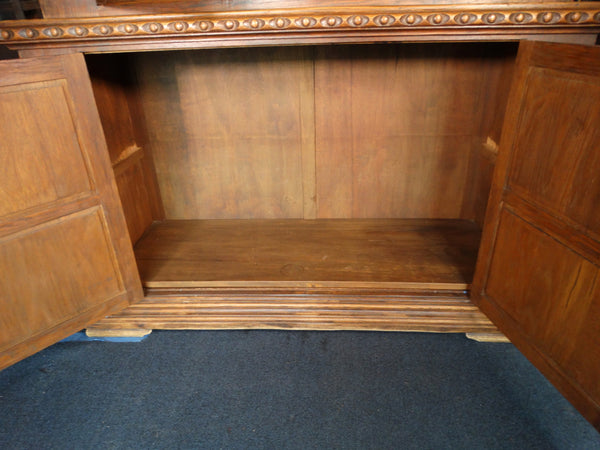 Spanish Revival Hand-Carved Hutch from the Wrigley Estate F2399