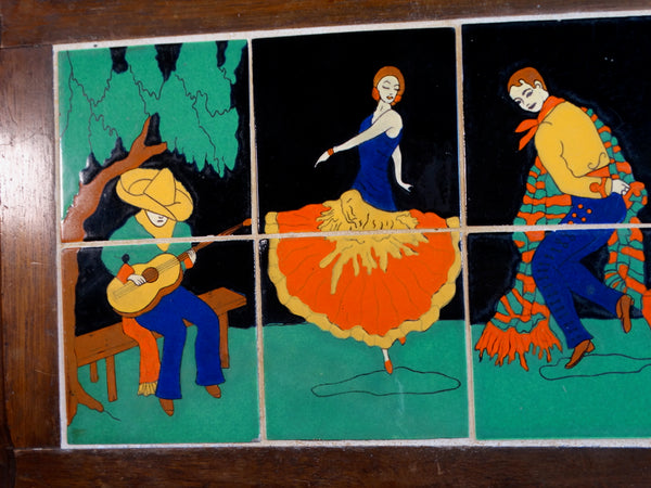 Taylor Tile Spanish Dancers with Guitarist Table F2401