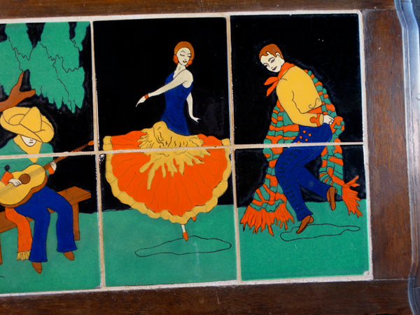 Taylor Tile Spanish Dancers with Guitarist Table F2401