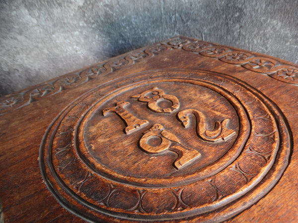 Celtic Motif Hand-Carved Box 1892 F2406