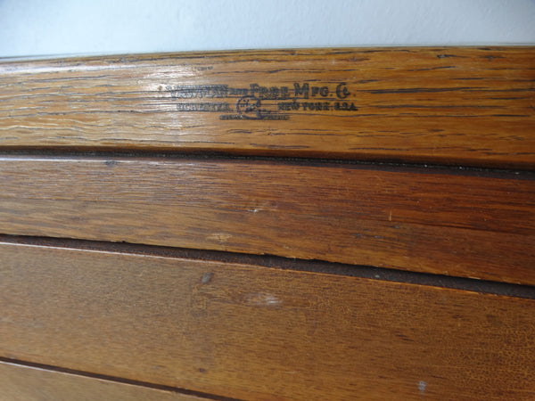 Yawman & Erbe Mfg. Co. Oak Flat File Cabinet F2418