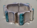 Los Castillos Silver and Turquoise Cuff