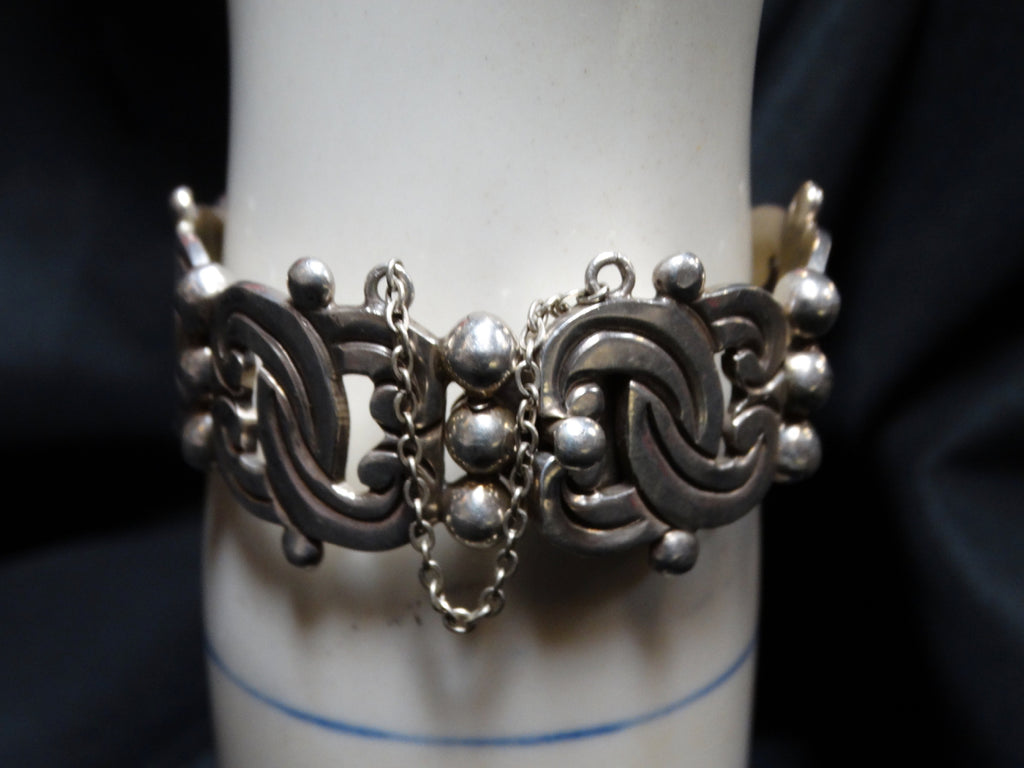 Mexican Silver Taxco Bracelet, style of Hector Aguilar