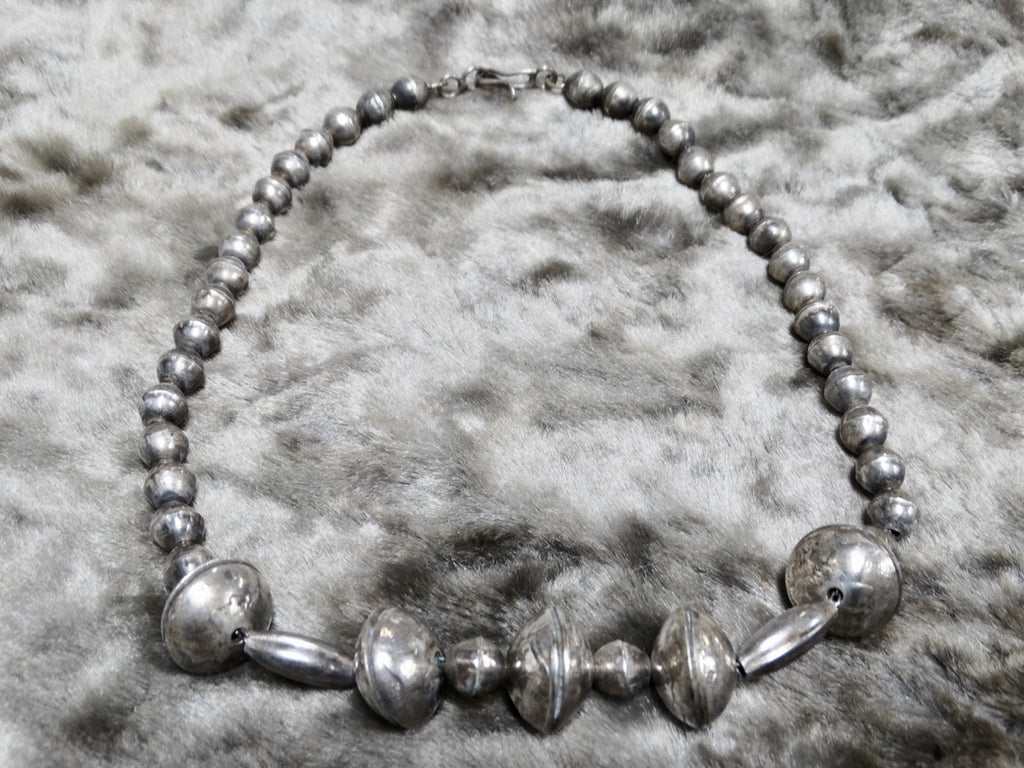 Harvey House Navajo Mercury Dime Silver Necklace