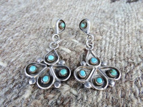 Navajo 5-Stone Chandelier Earrings