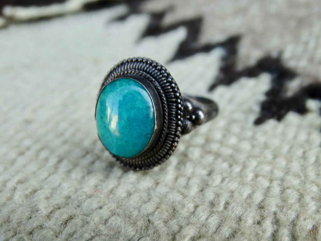 19th Century Persian Silver and Turquoise Ring