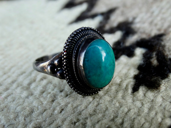 19th Century Persian Silver and Turquoise Ring