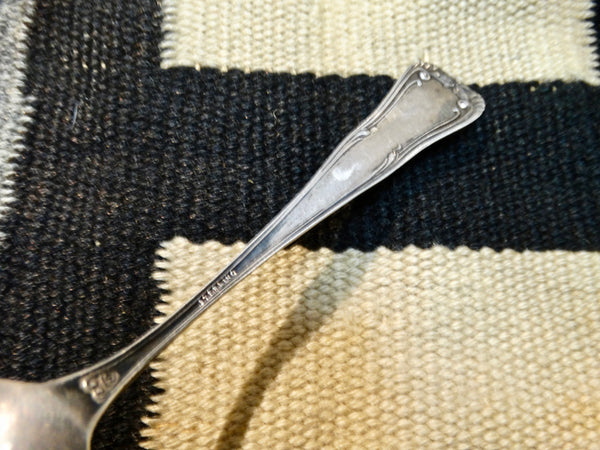 Sterling Silver Spoon with Male Indian Relief on Handle