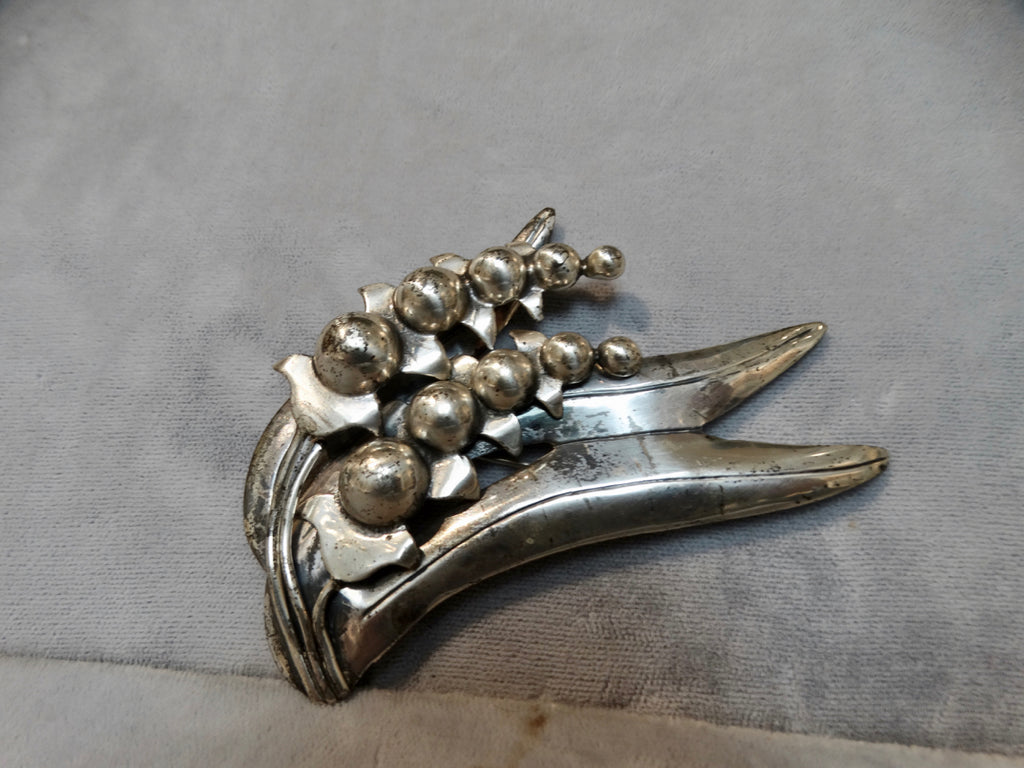 Mexican Mid-Century Silver Pin