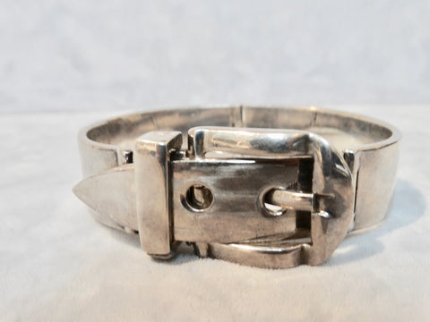 Rare Antonio Fallaci for Gucci Articulated Buckle Bangle in 925 Silver