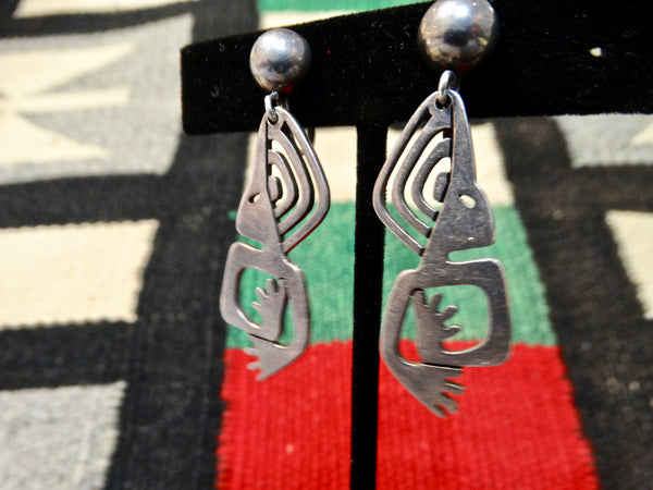 Mexican Mid-Century Modern Figure Earrings