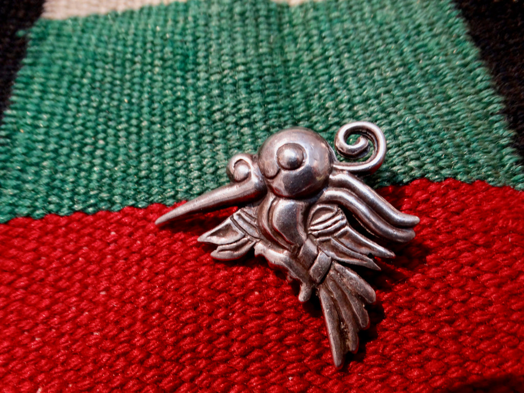 William Spratling Silver Hummingbird Pin