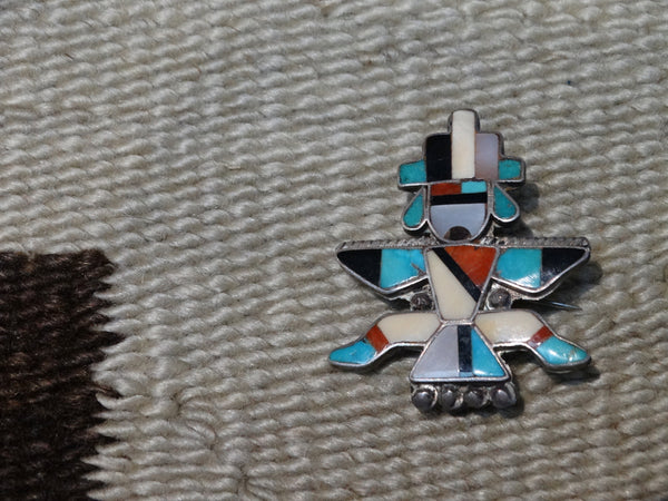 Hopi Multi-stone Dancer Pin