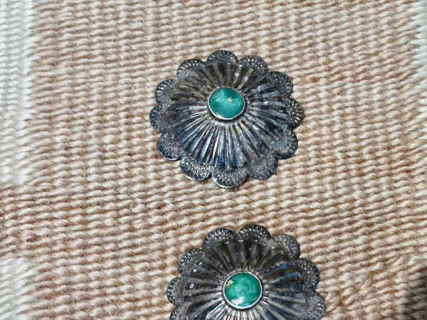 Set of Three Navajo Silver Buttons c 1930