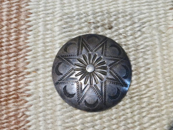 Navajo Single Silver Button