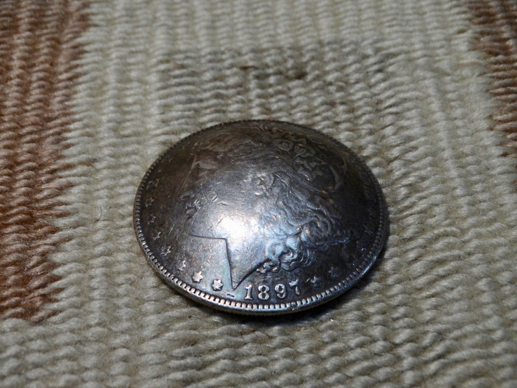 Navajo 1897 Silver Dollar Button