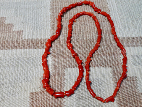 Blood Red Coral Necklace