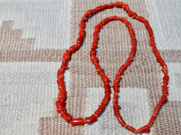 Blood Red Coral Necklace
