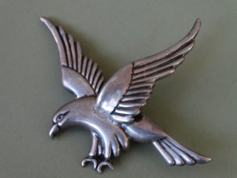 Mexican Silver Eagle Brooch