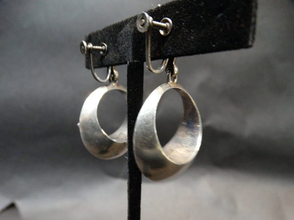 Mexican Silver Los Castillos Antonio Pineda Earrings