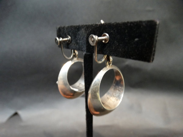 Mexican Silver Los Castillos Antonio Pineda Earrings