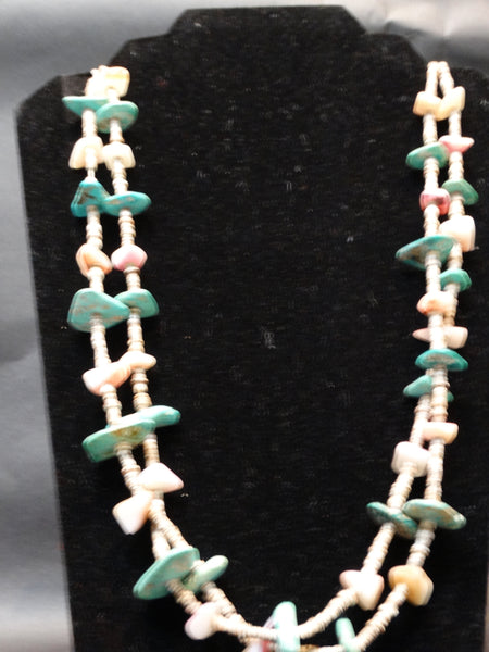 Navajo Heche Double Strand Necklace