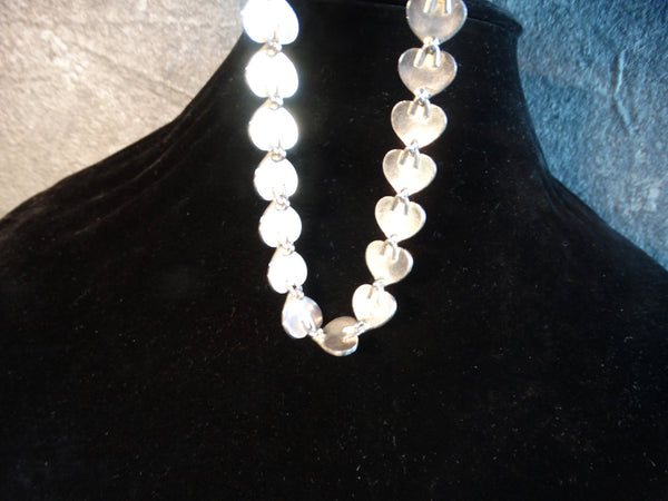 Hans Hansen - Chain of Hearts Suite: Choker Necklace and Bracelet J602