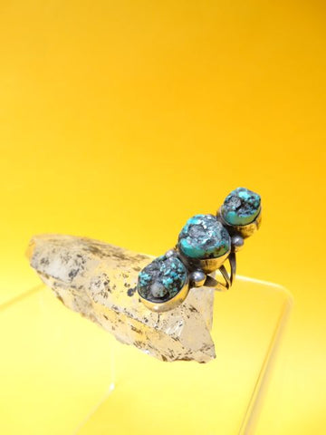 Navajo Turquoise and Silver Ring Size 5.5