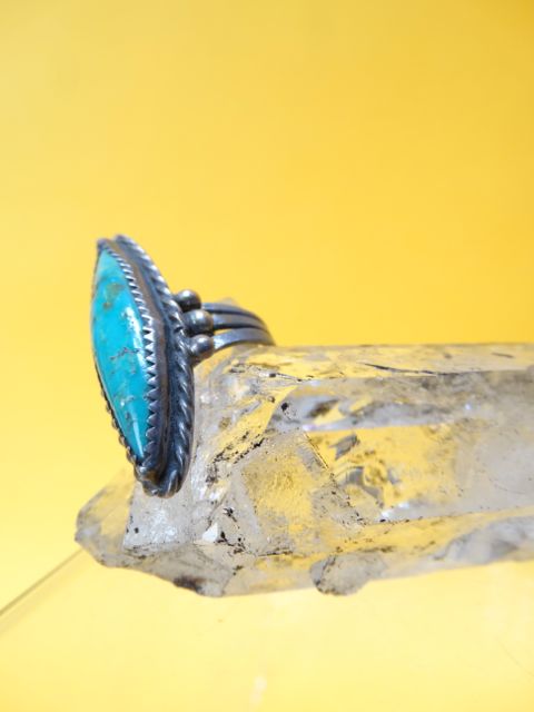 Navajo Turquoise and Silver Ring Size 6.5
