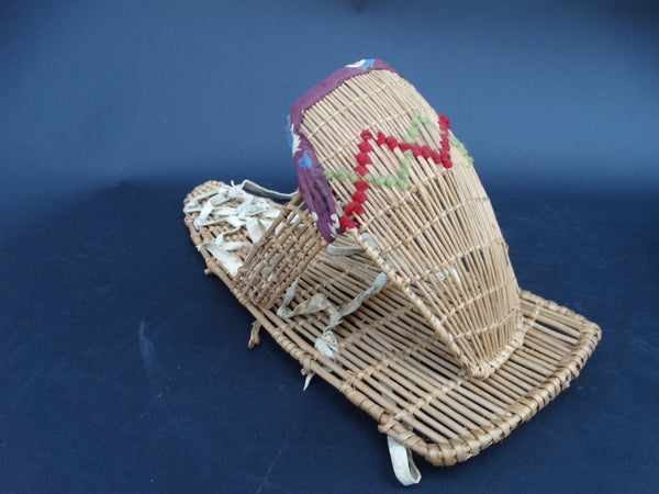 Native American Miniature Cradle Basket circa 1940s