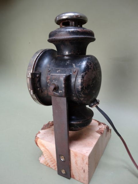 Model T Lamp on Burled Stand/Base