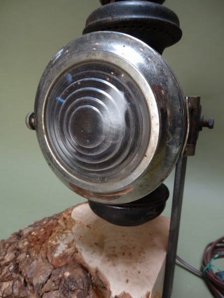 Model T Lamp on Burled Stand/Base