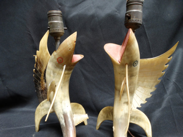 Swordfish -- Table Lamp Pair