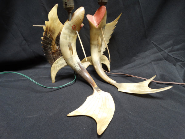 Swordfish -- Table Lamp Pair
