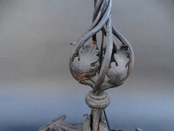 Spanish Revival Wrought Iron Lamp