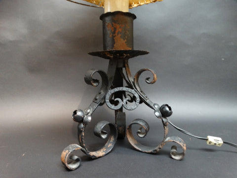 Spanish Revival Hand Wrought Table Lamp