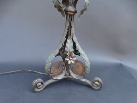 Spanish Revival Wrought Iron Table Lamp