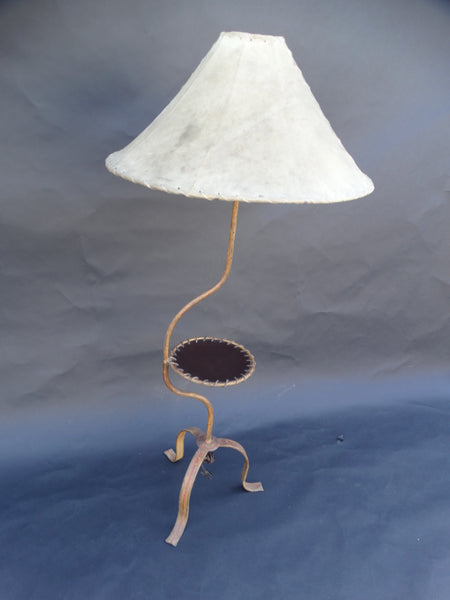 Monterey Floor Lamp with Leather Table