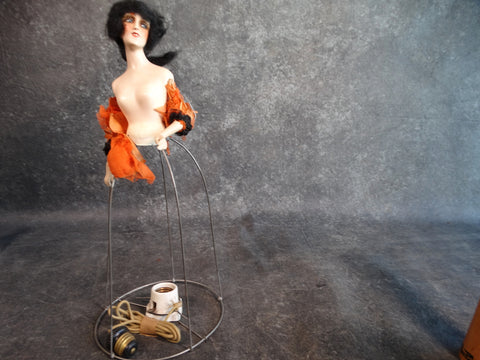 French 1920s Spanish Doll Boudoir Lamp L669