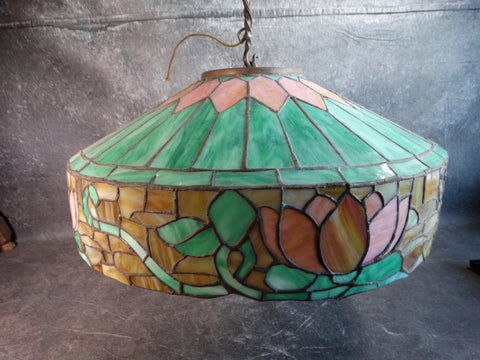 Arts & Crafts Stained Glass Leaded Shade L681