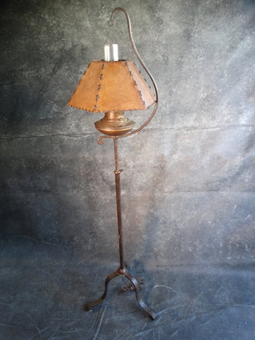Monterey Unpainted Iron Adjustable Floor Lamp with Custom Shade L705