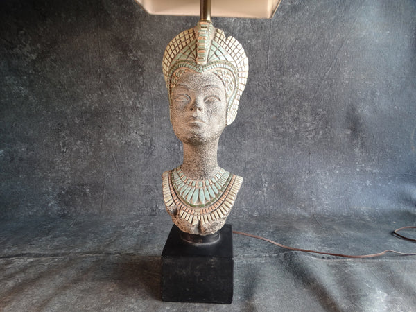 Reglor of California Mid-Century Nefertiti Lamp with Period Shade L729