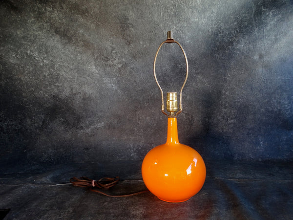 Mid-Century Orange Ceramic Lamp L733