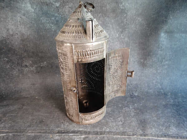 Mexican Tin Lantern 1920s - 30s L746